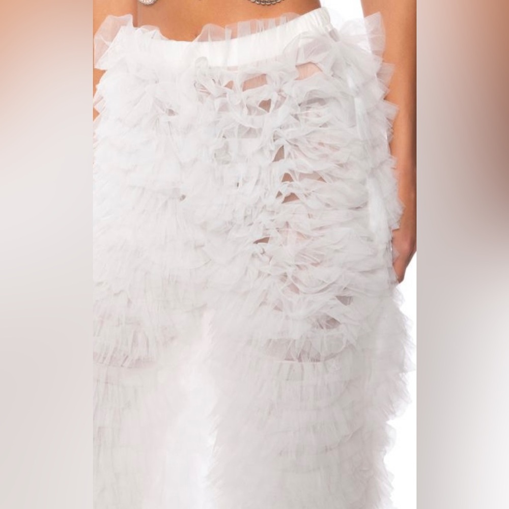 AKIRA Size Small White Virgo Layering Top & Main Character Tulle 2pc Set - Picture 9 of 15